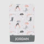 Cutropenpatroon voor geluidsopraining golfhanddoek (Voorkant)