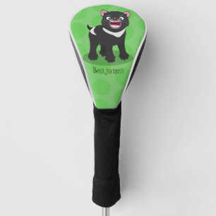 Cutrovende Tasmaanse duivelse cartoon illustratie Golfheadcover