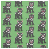 Cutrovende Tasmaanse duivelse cartoon illustratie Stof (Swatch)