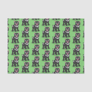 Cutrovende Tasmaanse duivelse cartoon illustratie Tissuepapier