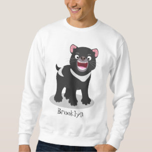 Cutrovende Tasmaanse duivelse cartoon illustratie Trui