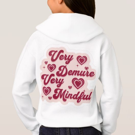 Cutsey Heart design hoodie (Dos)