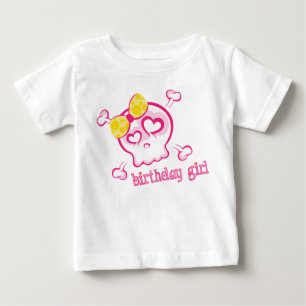 Cutsie Artistic Skull Girl Birthday Design