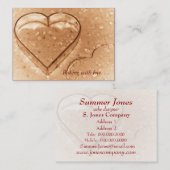 Cutter de biscuits en forme de coeur - Cartes de v (Devant / Derrière)