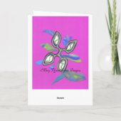 Cutting Edge Roze Wenskaart Kaart (Achterkant)