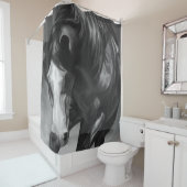 Cutting Horse Shower Curtain Douchegordijn (In situ)