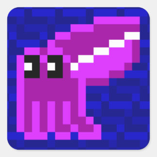 Cuttle Scuttle Lola de Roze Inktvis Sticker