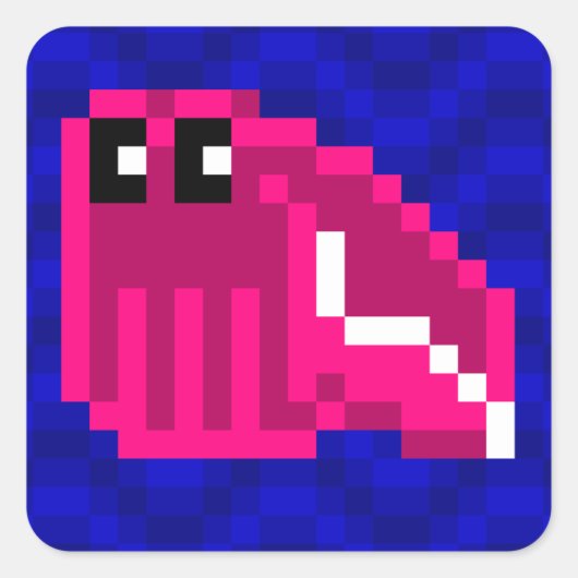 Cuttle Scuttle Mimi roze inktvis sticker blad (Voorkant)