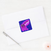 Cuttle Scuttle violet seiche feuille autocollant (Enveloppe)