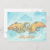 Cuttlefish Love Briefkaart (Voorkant / Achterkant)