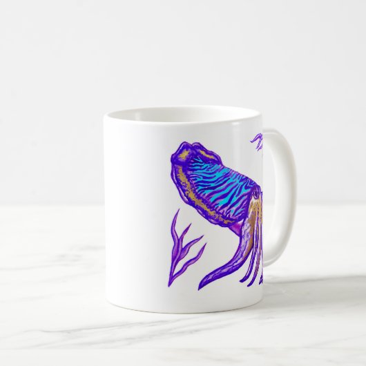 Cuttlefish Multicolor Artwork Mok (Voorkant rechts)