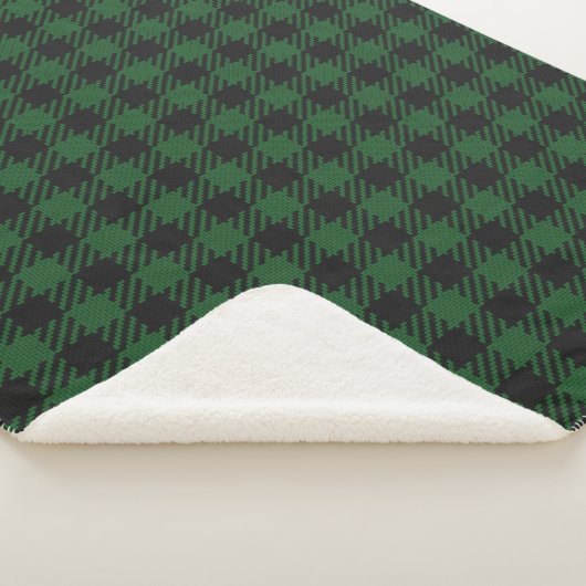 Cuve Sherpa Plaid Buffalo Vert (3/4)