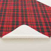 Cuve Sherpa Plaid Classique Rouge Tartan (3/4)