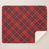 Cuve Sherpa Plaid Classique Rouge Tartan (Devant (Horizontal))