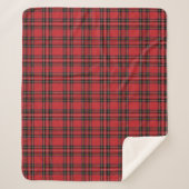 Cuve Sherpa Plaid Classique Rouge Tartan (Devant)
