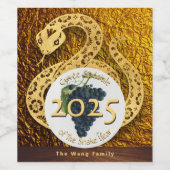 Cuvee Spéciale Serpent d'Or Année 2025 Étiquette d (Étiquettes simples)