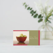 Cuvette de cartes de visite de pommes (Debout devant)