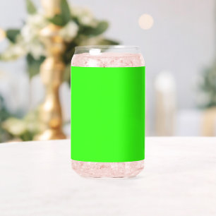 Cuvette personnalisée en verre vert néon