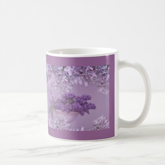 "Cuvette tasse de café pourpre de lilas" (Droite)