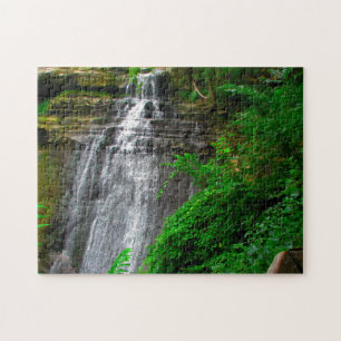 Cuyahoga-brandy valt in Ohio. Legpuzzel