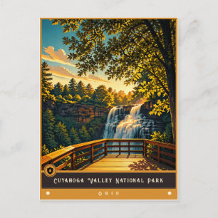Cuyahoga Valley National Park Antiek Briefkaart