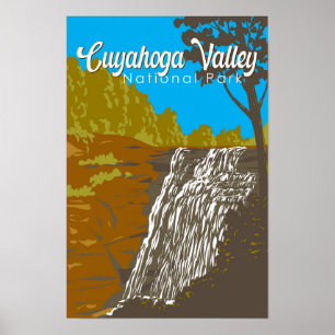 Cuyahoga Valley National Park Illustratie Reis Poster