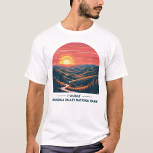 Cuyahoga Valley National Park Retro Schilderachtig T-shirt
