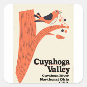 Cuyahoga Valley National Park Vierkante Sticker