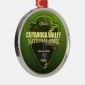 Cuyahoga Valley NP (pijlpunt) Metalen Ornament (Rechts)