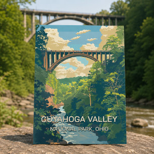 Cuyahoga Valley Retro Oud Ohio Nationaal Park Briefkaart