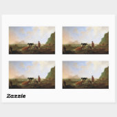 Cuyp's Herdsmen-stickers Rechthoekige Sticker (Vel)