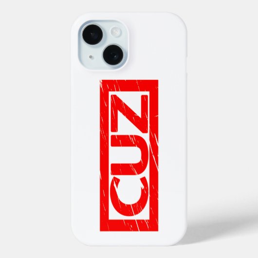 Cuz Stamp Case-Mate iPhone Case (Achterkant)