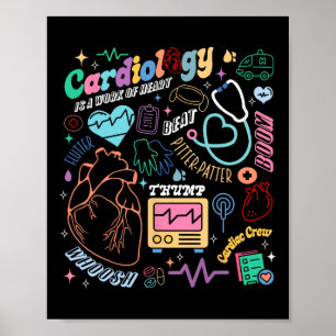 CVICU hartverpleegkundige retro-anatomie cardiolog Poster