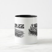 CVN-72 Abraham Lincoln 11 oz Ringer Mug (Centre)