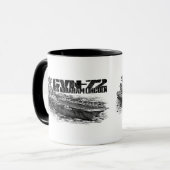 CVN-72 Abraham Lincoln 11 oz Ringer Mug (Devant gauche)