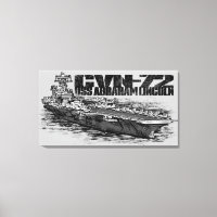CVN-72 Abraham Lincoln gewikkeld doek