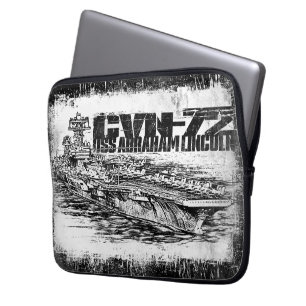 CVN-72 Abraham Lincoln Neopreen Laptophoes 13 Laptop Sleeve