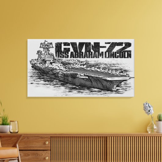 CVN-72 Abraham Lincoln Toile Enveloppée (Insitu(Salon))