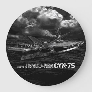 CVN-75 Harry S. Truman Round (Grande) horloge mura