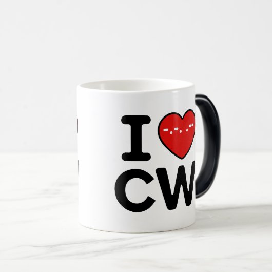 CW Continuous Wave Therapy Love Magische Mok (Voorkant rechts)