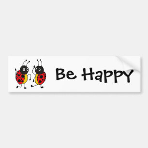 CW- Dansende Ladybugs Bumpersticker