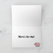 CW - Drôle Pig Carte d'anniversaire (Intérieur)