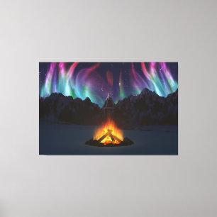 Cwm Aurora Canvasprint Canvas Afdruk