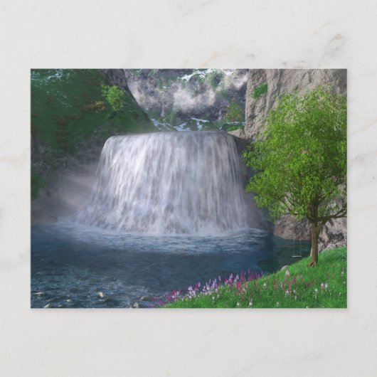 Cwm Waterfall Briefkaart (Voorkant)
