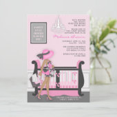 [CWR Heather M] het Digitale Modern Baby shower va Kaart (Staand voorkant)