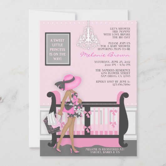 [CWR Heather M] invitation moderne chic de baby (Devant)