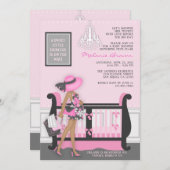 [CWR Heather M] invitation moderne chic de baby (Devant / Derrière)