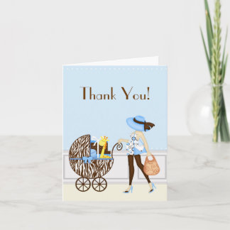 [CWR Kirsten C] Chic Mom and Buggy Thank You Bedankkaart