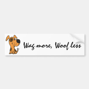 CY- Funny Wof Dog Bumpersticker