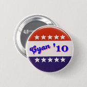 Cyaan '10 Button (Voorkant /achterkant)